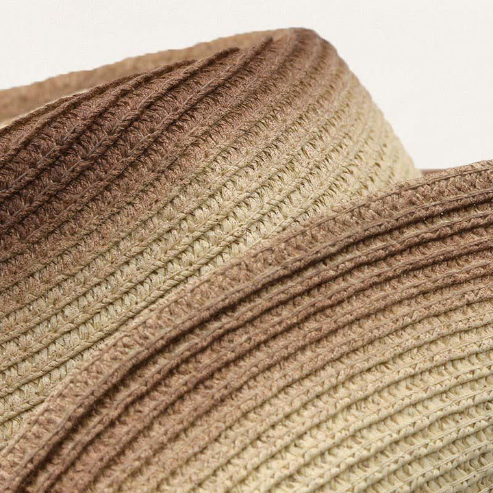 Chapeau de cowboy en paille à franges et chaînette style bohème rétro - image 6