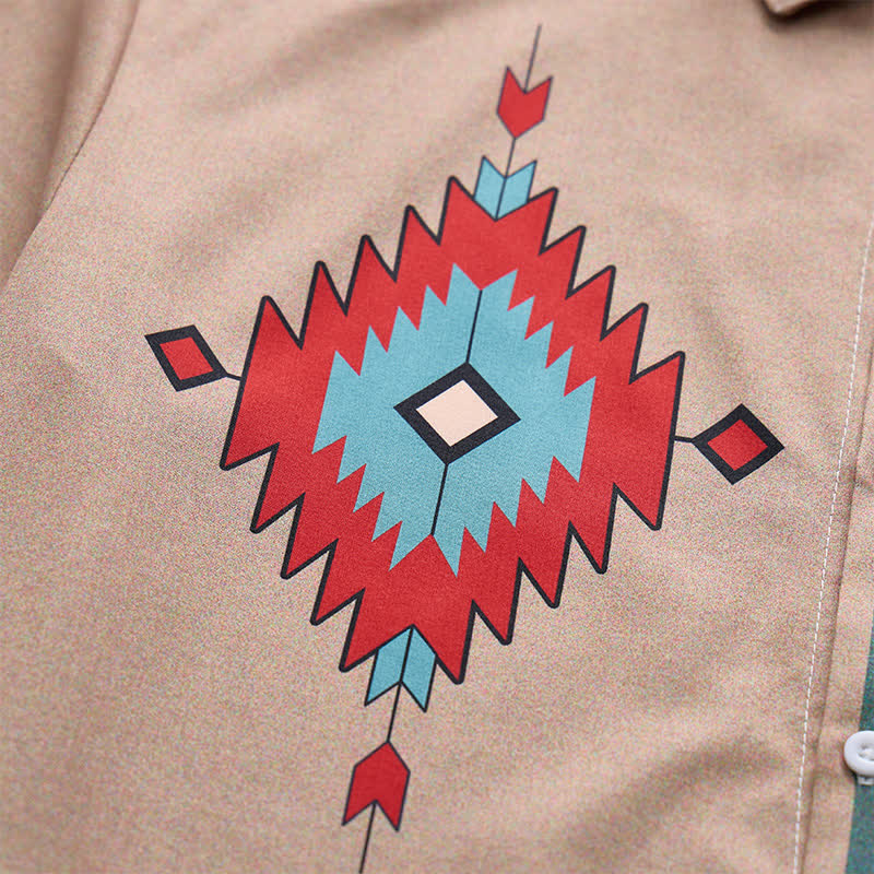 Chemise western bicolore à imprimé tribal aztèque pour homme - image 6