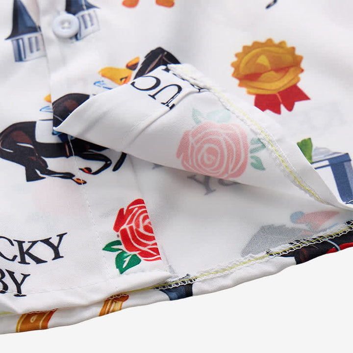 Chemise imprimée à motifs western « Run For The Roses » pour homme - image 7