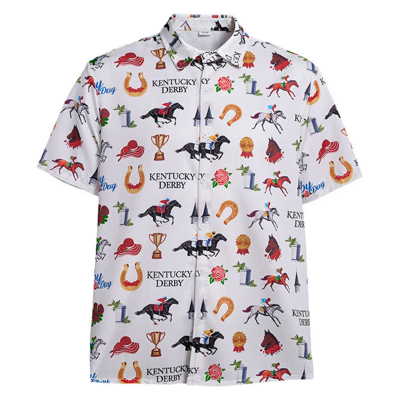 Chemise imprimée à motifs western « Run For The Roses » pour homme - image 9