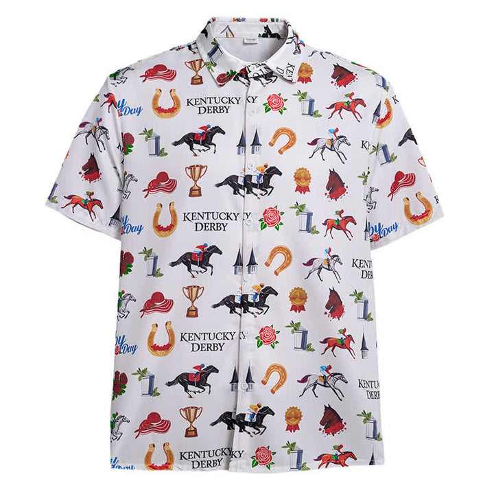 Chemise imprimée à motifs western « Run For The Roses » pour homme - image 9