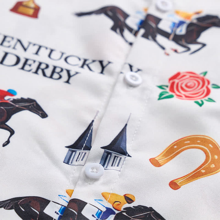 Chemise imprimée à motifs western « Run For The Roses » pour homme - image 5