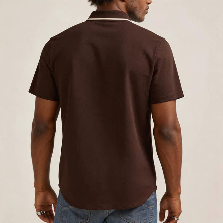 Chemise vintage homme à imprimé lune et ciel nocturne de cowboy - image 1