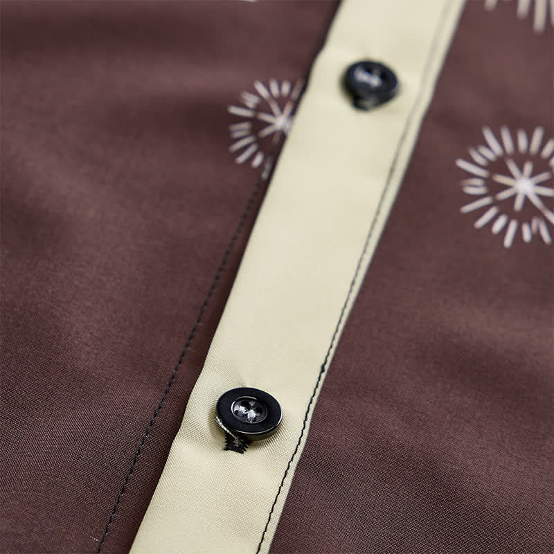 Chemise vintage homme à imprimé lune et ciel nocturne de cowboy - image 5