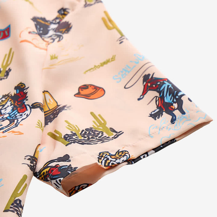Chemise homme polyvalente à imprimé intégral désertique et Far West - image 7