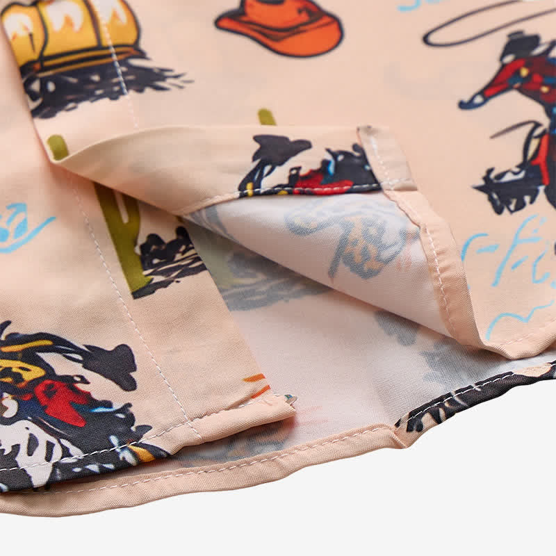 Chemise homme polyvalente à imprimé intégral désertique et Far West - image 6