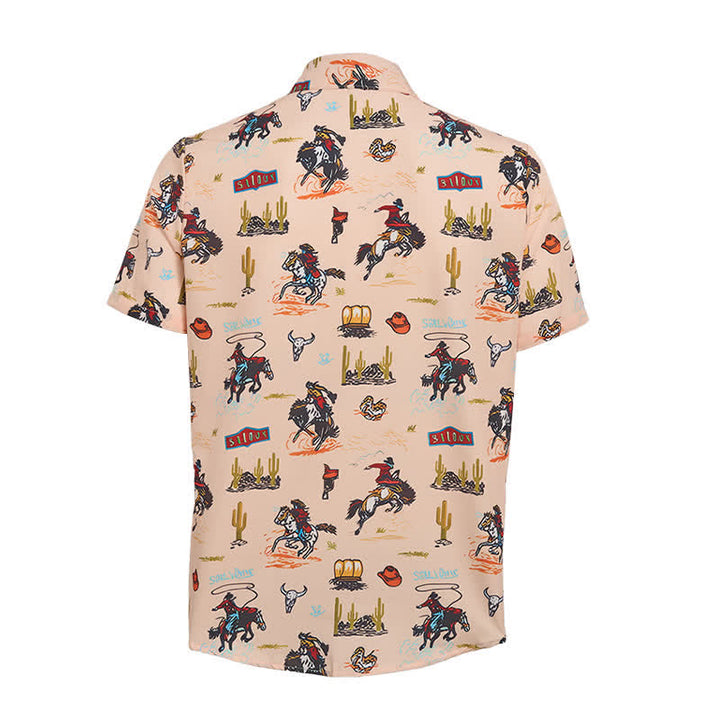 Chemise homme polyvalente à imprimé intégral désertique et Far West - image 9