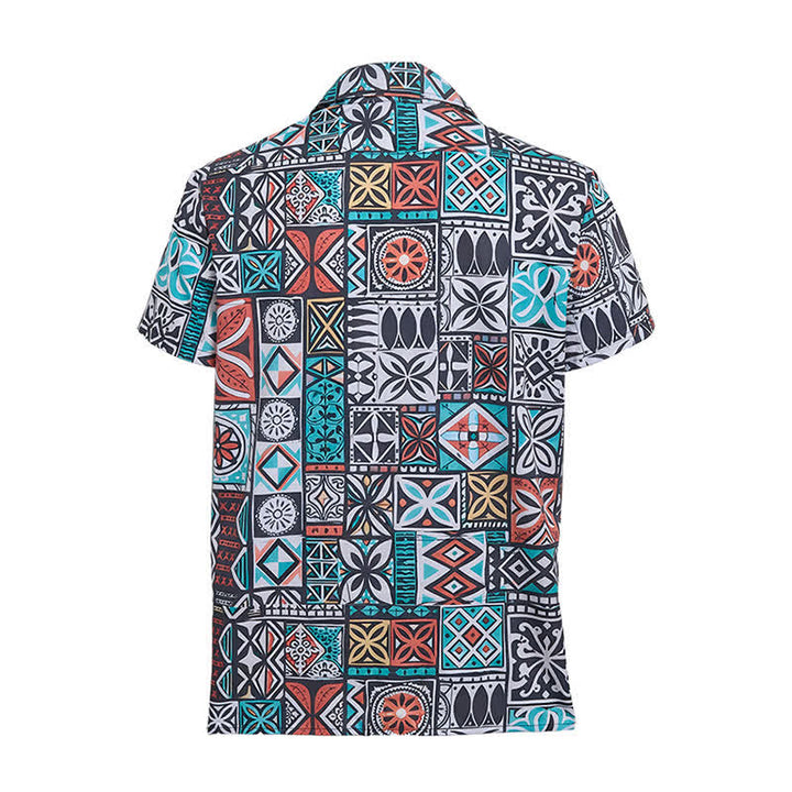 Chemise homme à motif aztèque patchwork tribal audacieux - image 10