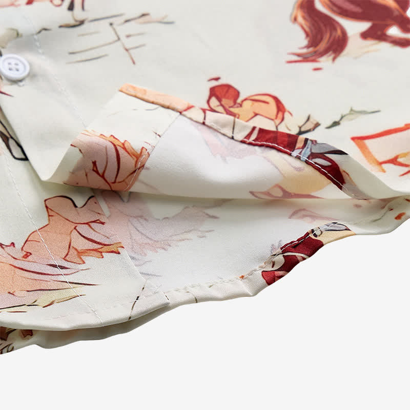 Chemise western rétro pour homme avec imprimé lasso et cheval - image 8