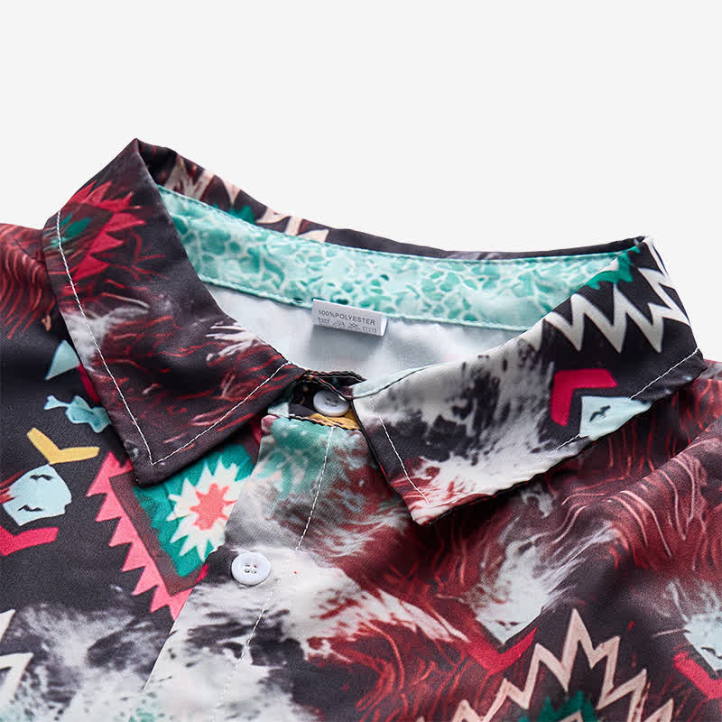 Chemise western pour homme à imprimé tribal tête de mort de Longhorn - image 4