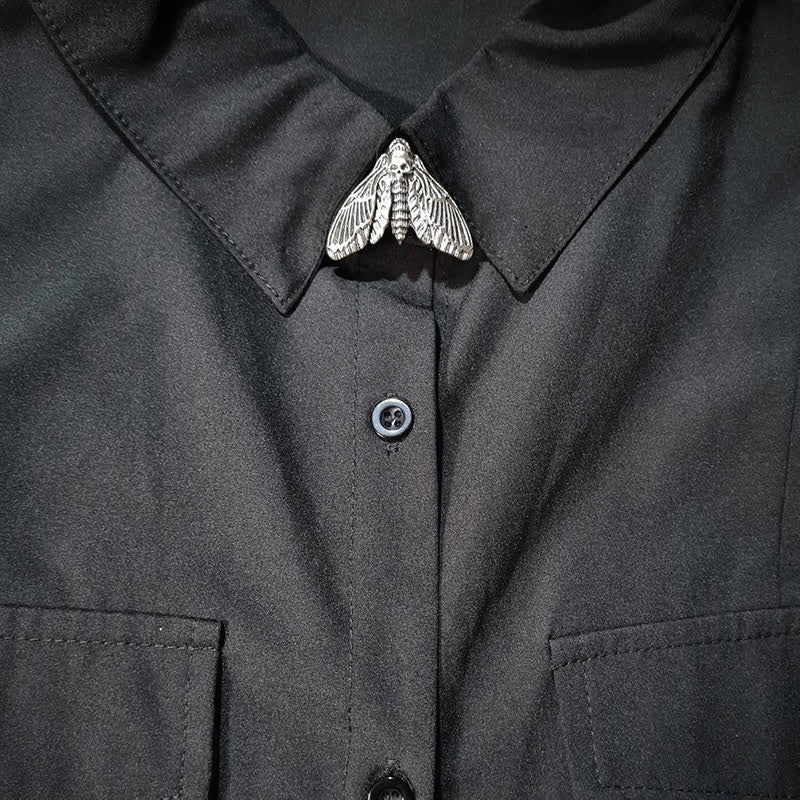 1 paire de couvre-boutons de chemise à pression en forme de tête de mort - image 4