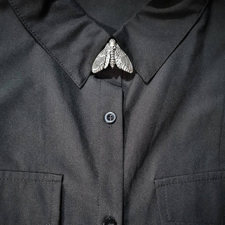 1 paire de couvre-boutons de chemise à pression en forme de tête de mort - image 4