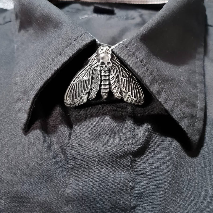 1 paire de couvre-boutons de chemise à pression en forme de tête de mort - image 5