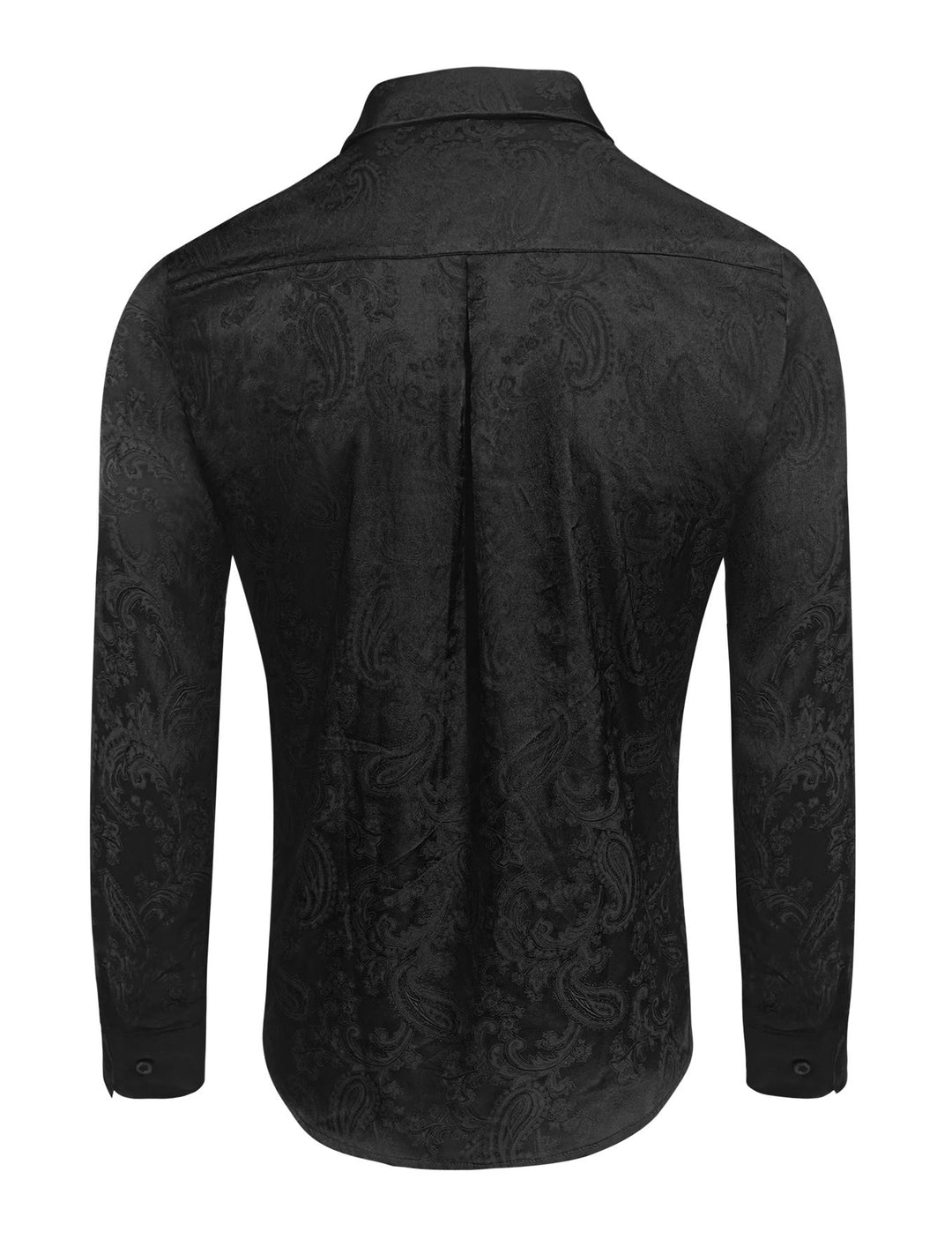 Chemise de mariage pour homme en satin jacquard à motif cachemire rétro britannique - image 10