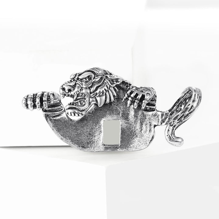 Porte-pochette de costume tigre féroce - image 3