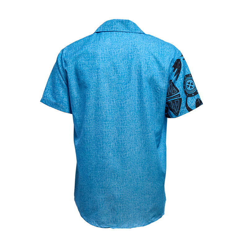 Chemise ethnique pour homme à imprimé inspiré de l'art rupestre du Sud-Ouest américain - image 10