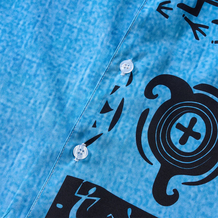 Chemise ethnique pour homme à imprimé inspiré de l'art rupestre du Sud-Ouest américain - image 5