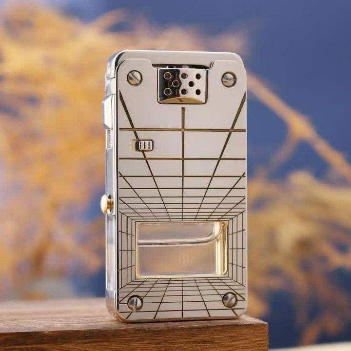 Allumage du réservoir de carburant visible, briquet à kérosène avec éjection par un seul bouton - Fenêtre réelle - image 2