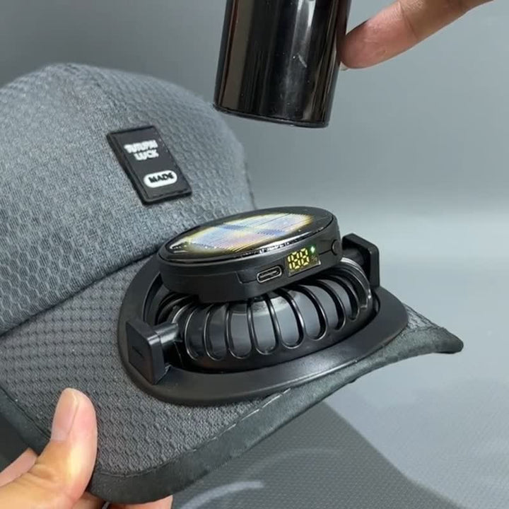 Casquette de baseball respirante avec ventilateur USB solaire intégré - image 2