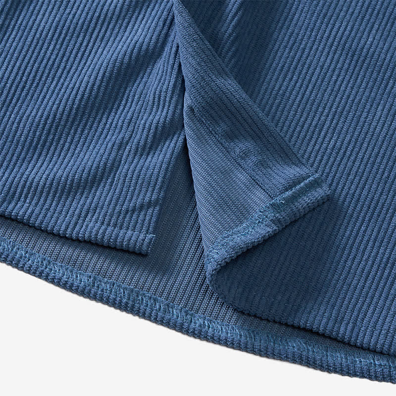 Chemise en velours côtelé à manches courtes pour homme, style décontracté, inspirée des années 90 - image 9