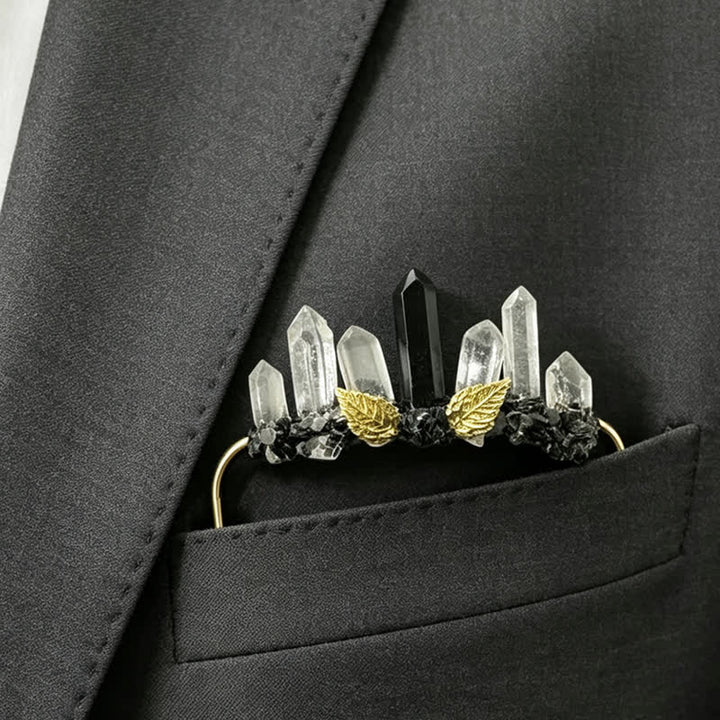 Broche de poche en cristal naturel Forêt Enchantée - Style n° 13 - image 13
