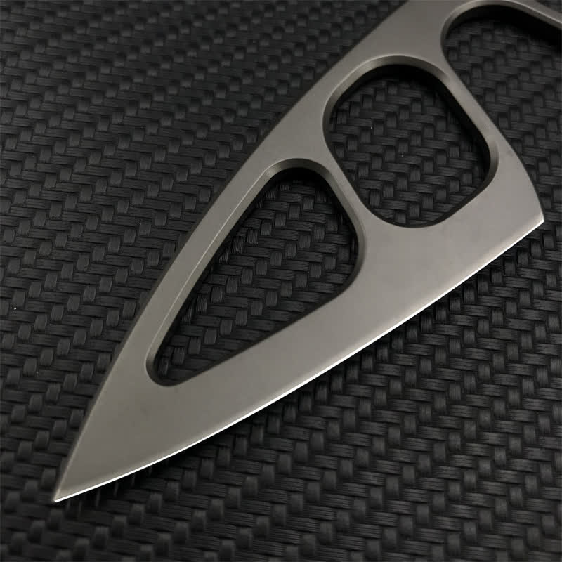 Couteau EDC ultra-léger à design squelette avec étui - image 5