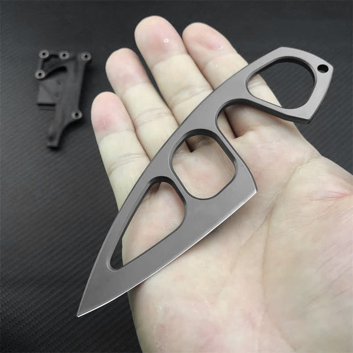 Couteau EDC ultra-léger à design squelette avec étui - image 2