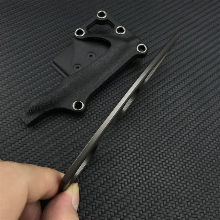 Couteau EDC ultra-léger à design squelette avec étui - image 3