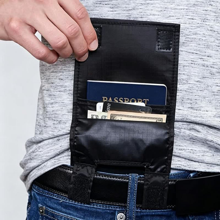 Sac banane de voyage antivol dissimulé pour passeport et argent - image 0