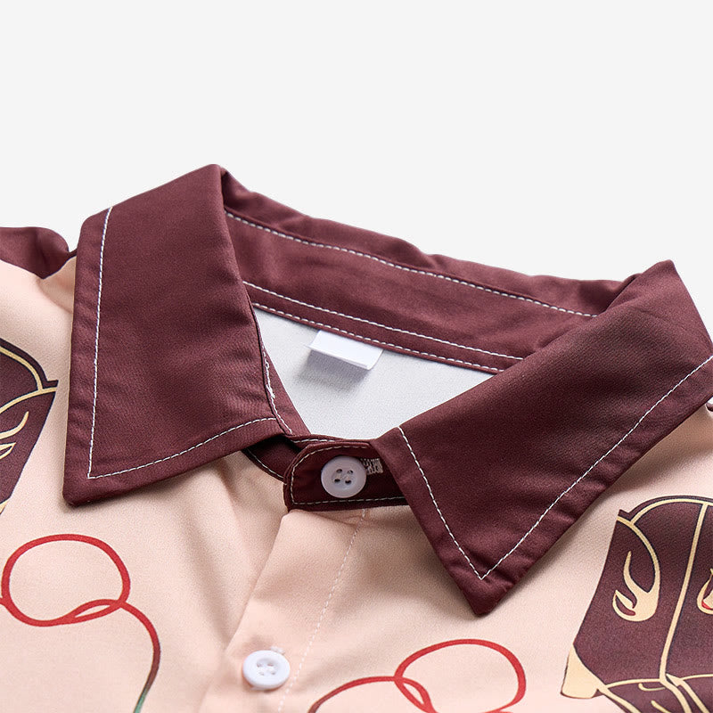 Chemise à manches courtes pour homme avec imprimé bottes de cowboy rétro western - image 4