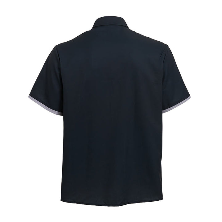 Chemise à manches courtes pour homme avec imprimé tête de chèvre et plumes style western - image 10