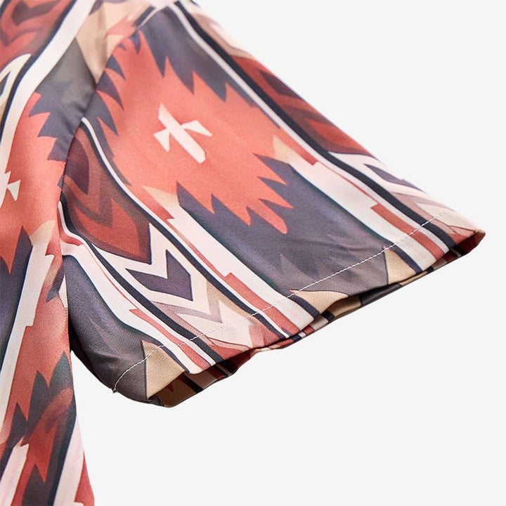 Chemise décontractée à manches courtes pour homme, imprimé cowboy rodéo vintage - image 6