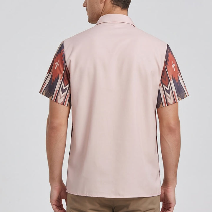 Chemise décontractée à manches courtes pour homme, imprimé cowboy rodéo vintage - image 3