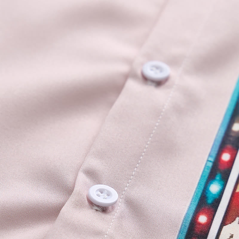 Chemise à manches courtes ample décontractée à imprimé western pour homme - image 6