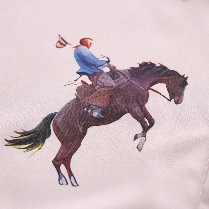 Chemise à manches courtes ample décontractée à imprimé western pour homme - image 5
