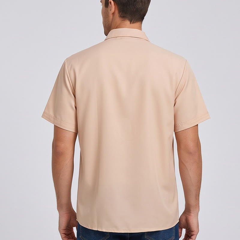 Chemise décontractée à manches courtes pour homme, imprimé cowboy vintage lasso - image 3