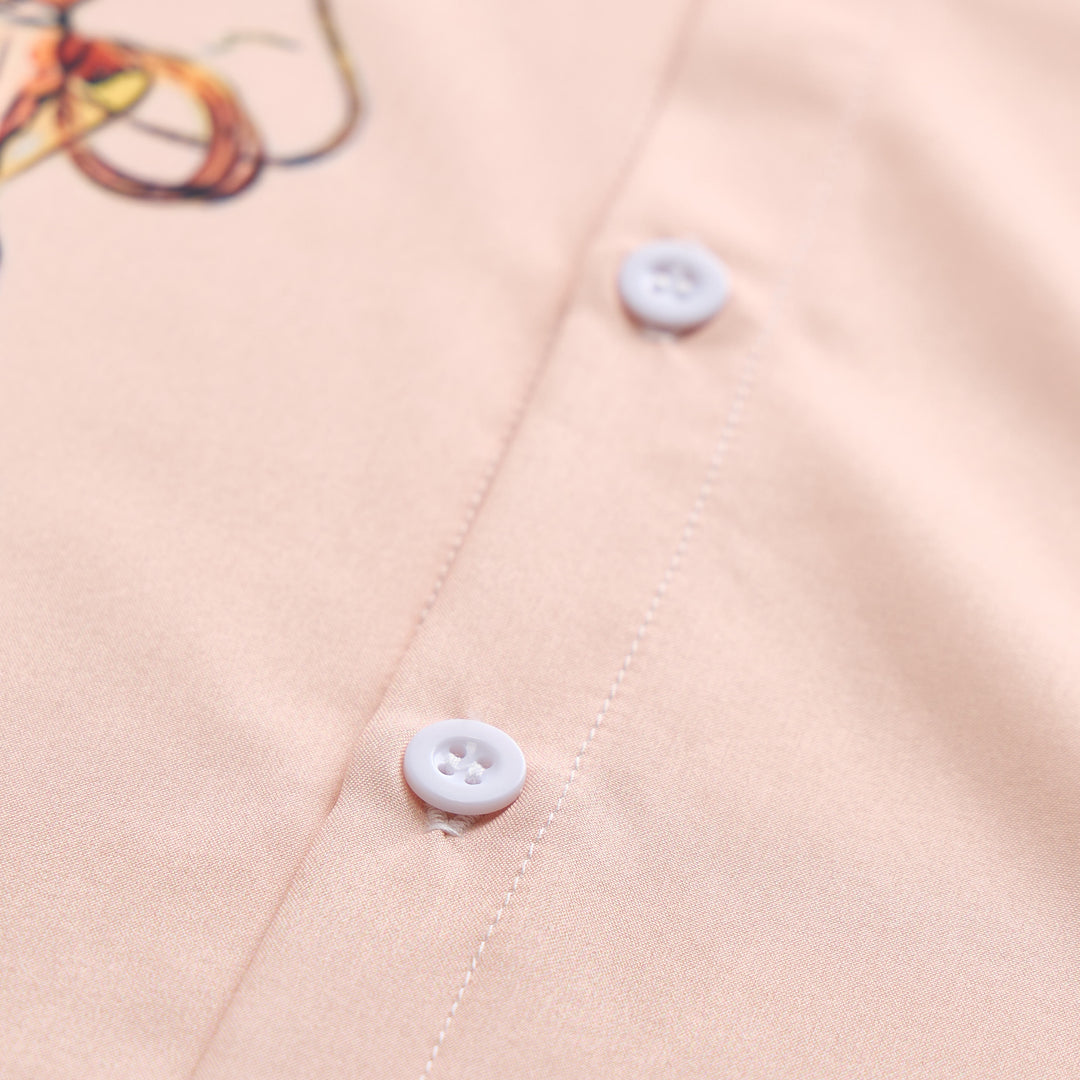 Chemise décontractée à manches courtes pour homme, imprimé cowboy vintage lasso - image 6