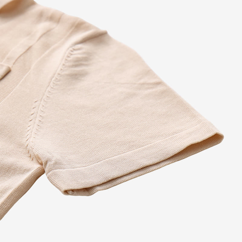 Polo homme à rayures verticales en maille, style décontracté au quotidien - image 10