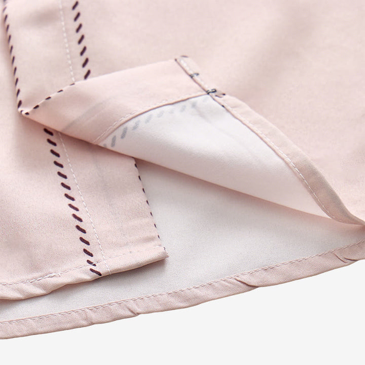 Chemise habillée pour homme, style campagne, à imprimé floral beige et marron - image 7