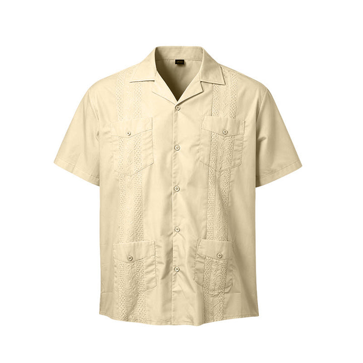 Chemise décontractée brodée d'inspiration cubaine moderne - image 19