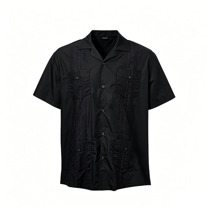 Chemise décontractée brodée d'inspiration cubaine moderne - image 16