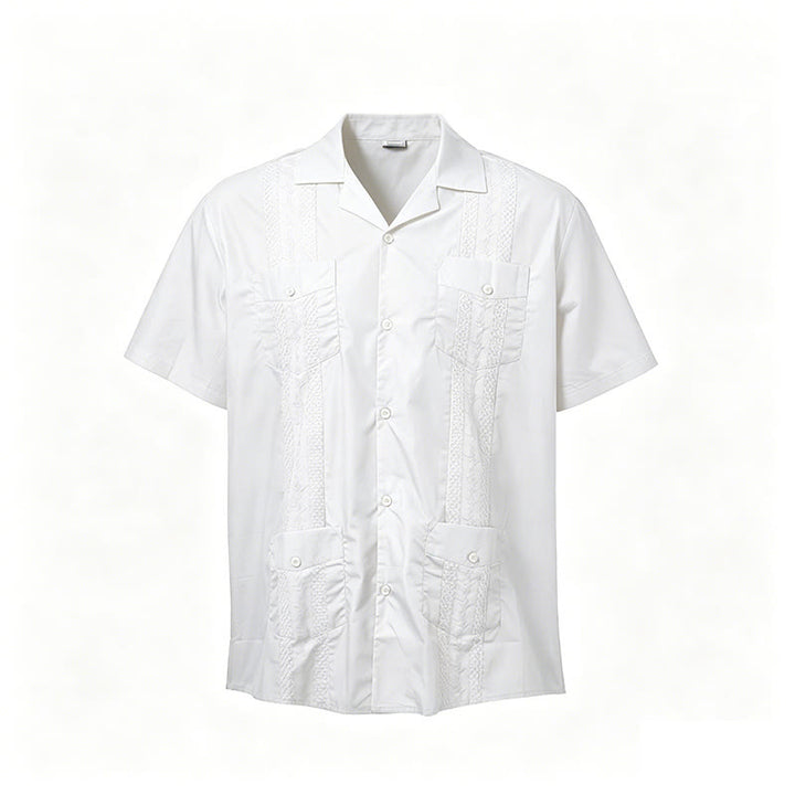 Chemise décontractée brodée d'inspiration cubaine moderne - image 15