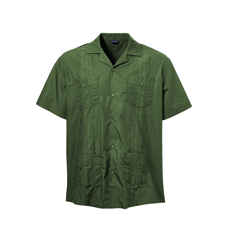 Chemise décontractée brodée d'inspiration cubaine moderne - image 21