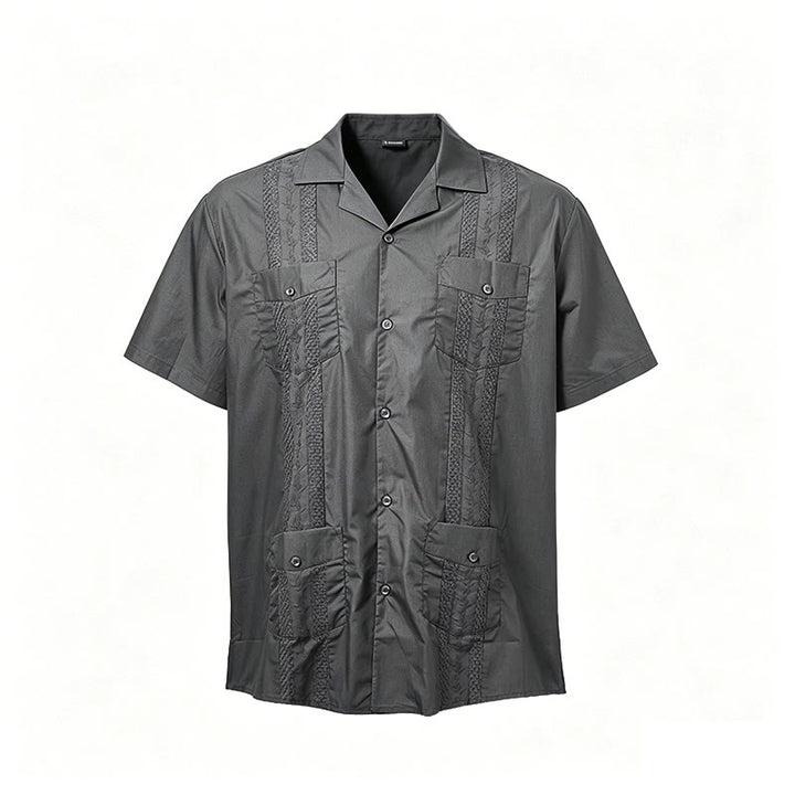 Chemise décontractée brodée d'inspiration cubaine moderne - image 18