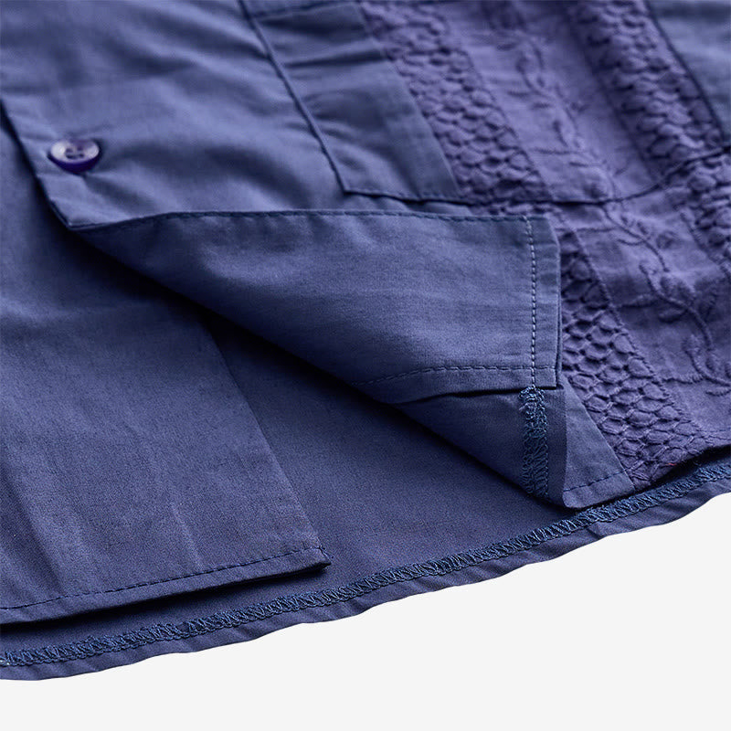 Chemise décontractée brodée d'inspiration cubaine moderne - image 13