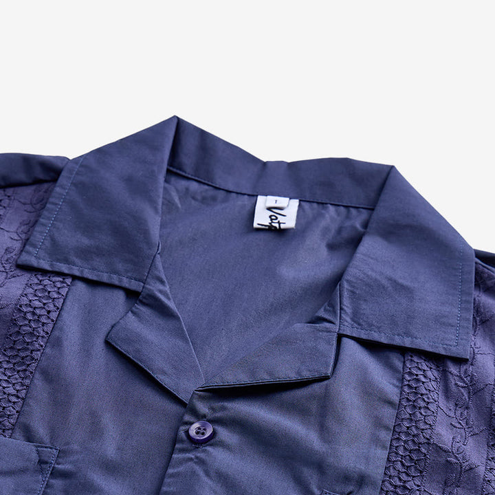 Chemise décontractée brodée d'inspiration cubaine moderne - image 11