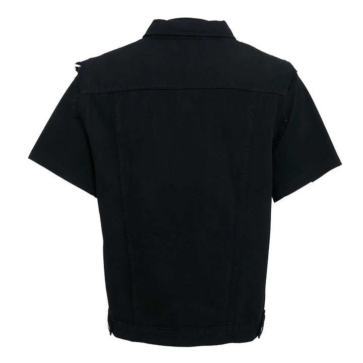 Gilet en jean déchiré sans manches pour homme - image 6