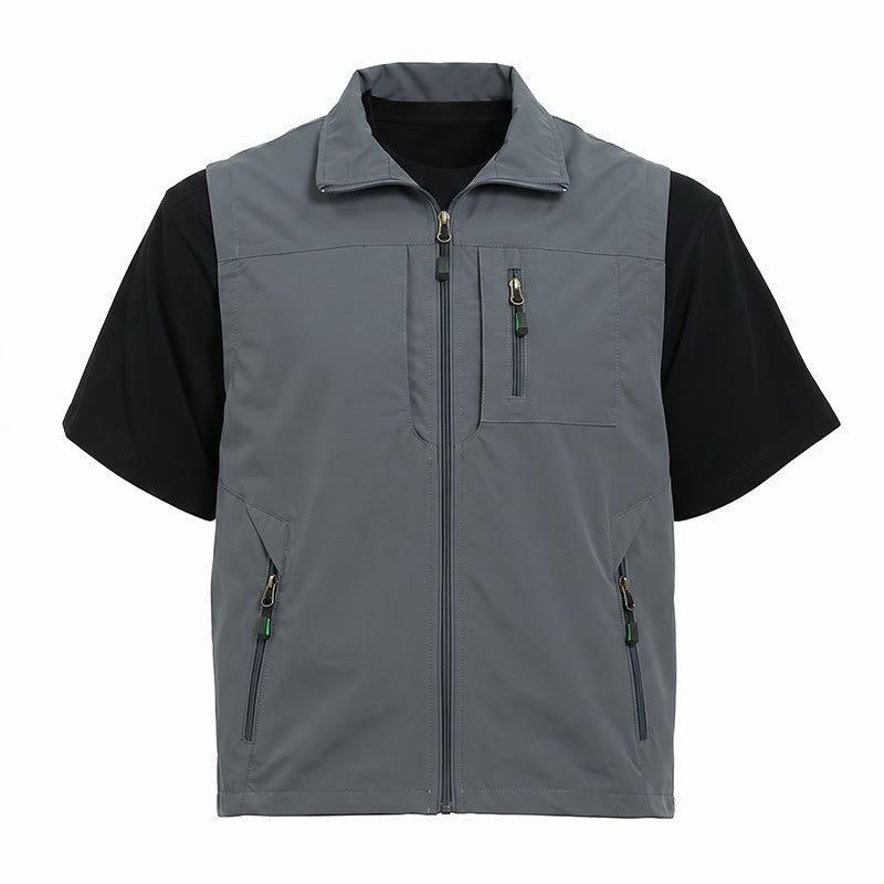 Gilet de pêche léger à séchage rapide pour homme - image 12
