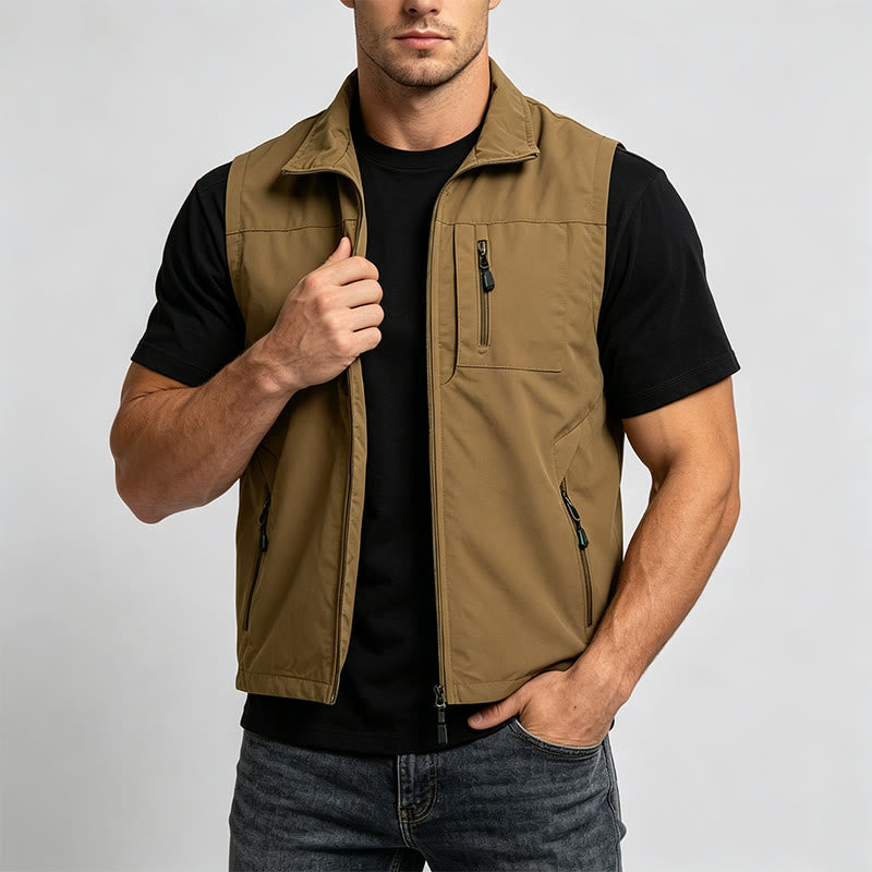 Gilet de pêche léger à séchage rapide pour homme - image 1