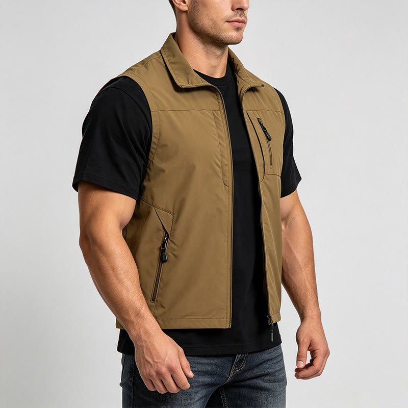 Gilet de pêche léger à séchage rapide pour homme - image 2
